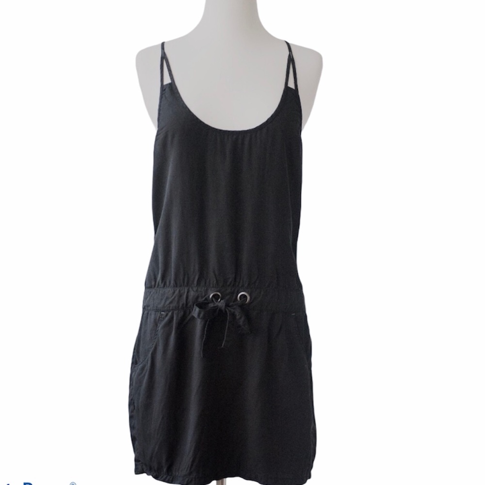 ATHLETA Sun Ray Strappy Black Dress-Large